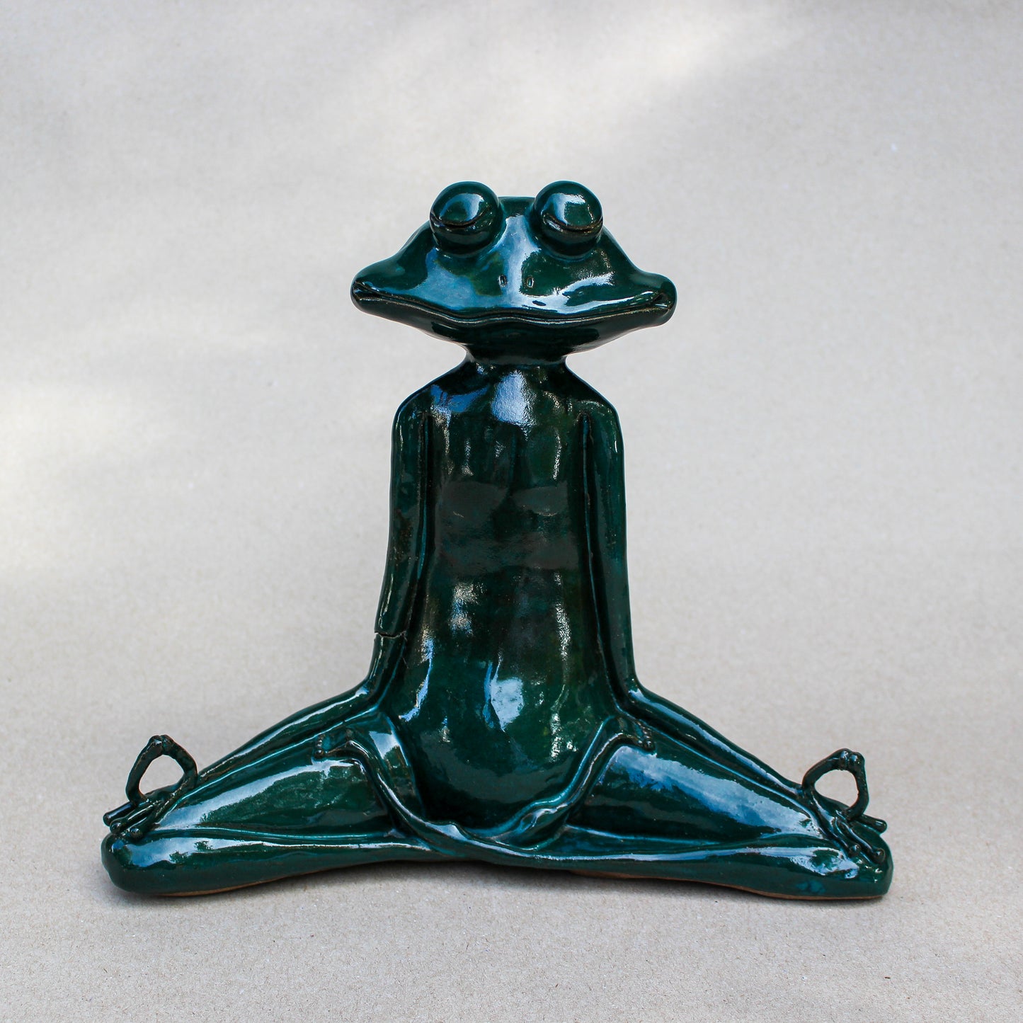 Meditating Frog Sculpture