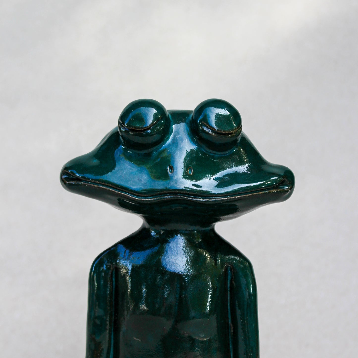 Meditating Frog Sculpture