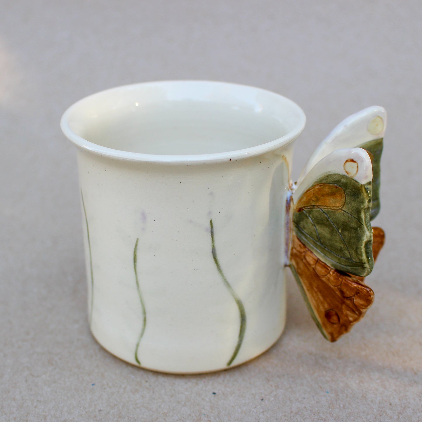 Earthy Girl Butterfly Mug