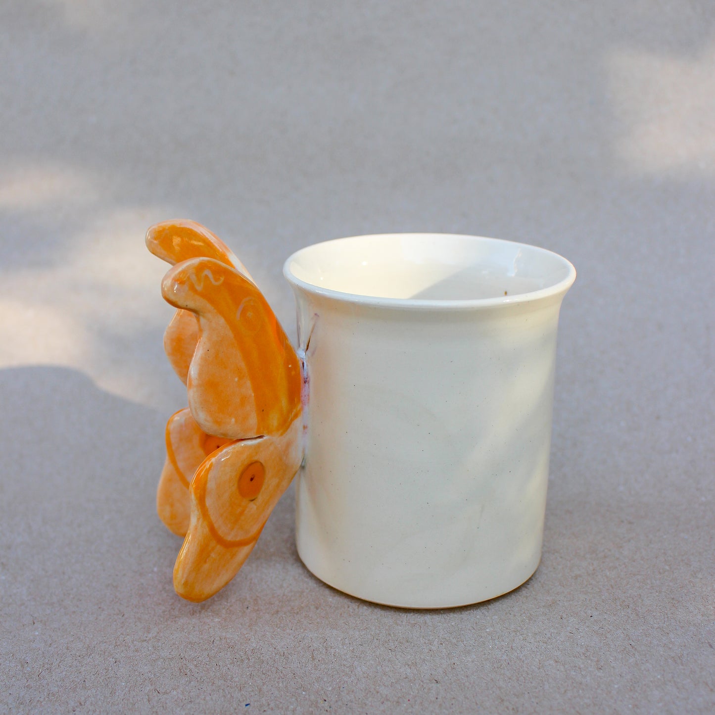 Orange Butterfly Mug