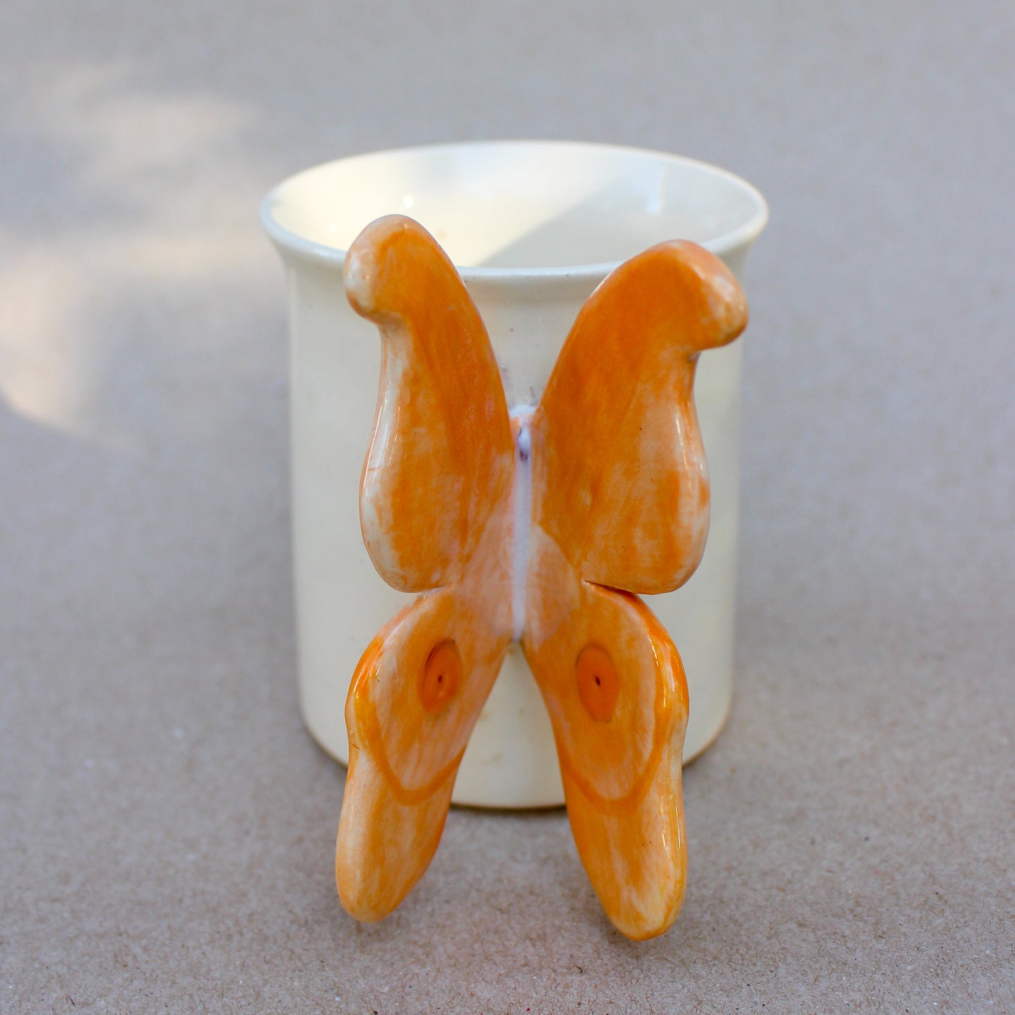 Orange Butterfly Mug