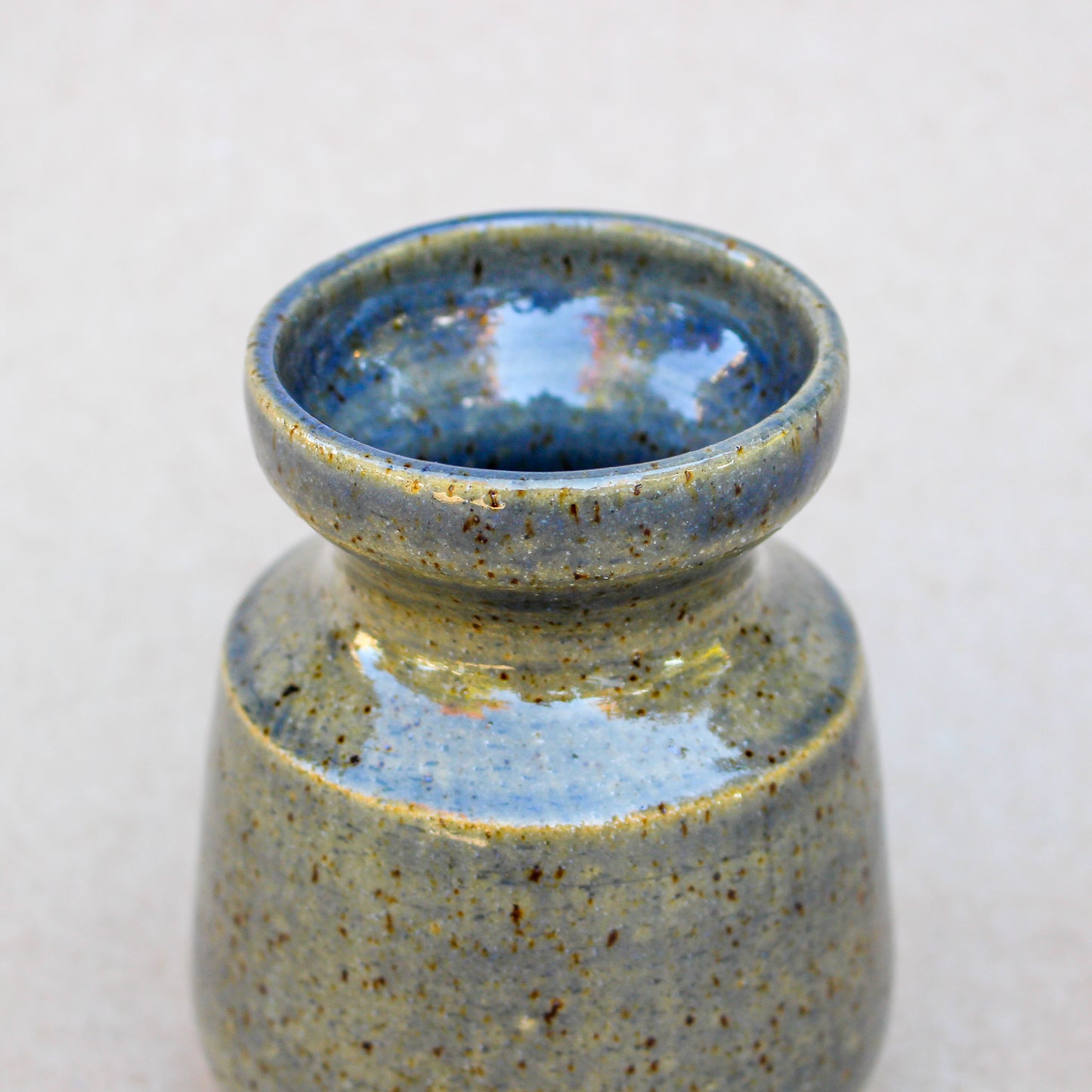 Speckled Blue Vase