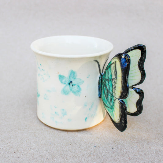 Blue Panacea Butterfly Mug